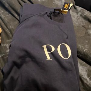 Blue sweatshirt dress